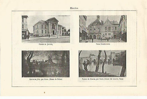 LAMINA ESPASA 18664: Vistas de Mantes