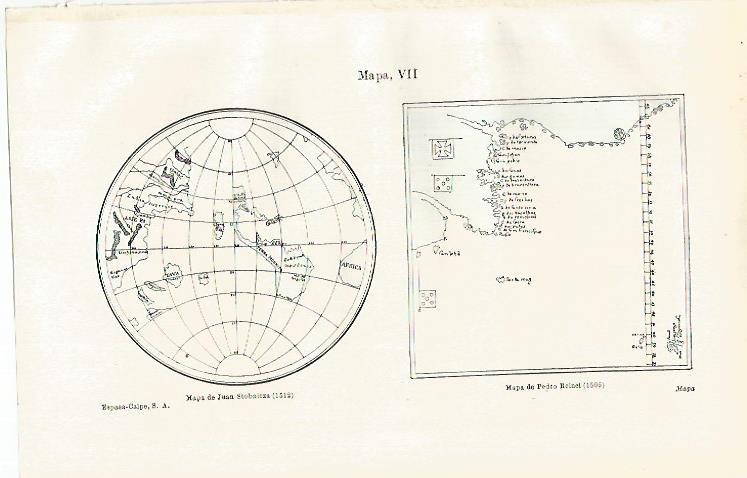 LAMINA ESPASA 18699: Mapa de J. Stobnicza y de P. Reinel