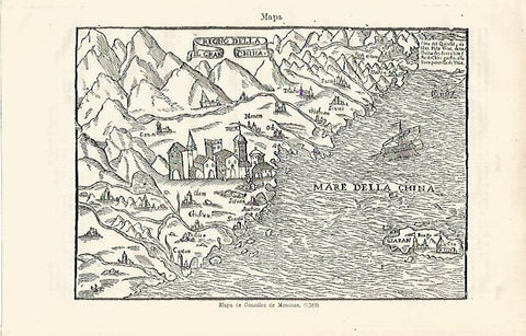 LAMINA ESPASA 18703: Mapa de Gonzalez de Mendoza (1589)