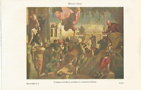 LAMINA ESPASA 18744: El milagro de San Marcos por Tintoretto