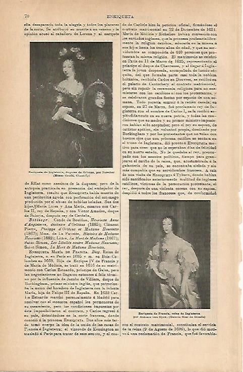 LAMINA ESPASA 18783: Enriqueta de Inglaterra