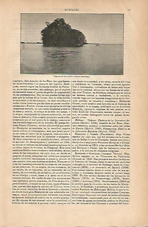 LAMINA ESPASA 18784: Laguna de Enriquillo en Santo Domingo