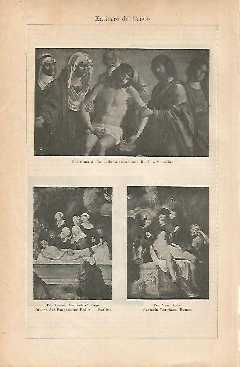 LAMINA ESPASA 18789: Entierro de Cristo