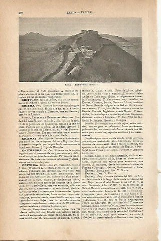 LAMINA ESPASA 18831: Fortificaciones italianas en Eritrea (Etiopia)