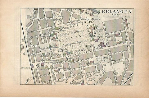 LAMINA ESPASA 18833: Plano de Erlangen