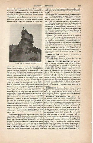 LAMINA ESPASA 18837: Peña de Rocacorva en Girona