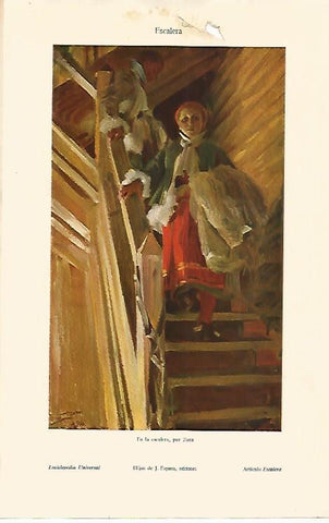 LAMINA ESPASA 18845: En la escalera por Zorn