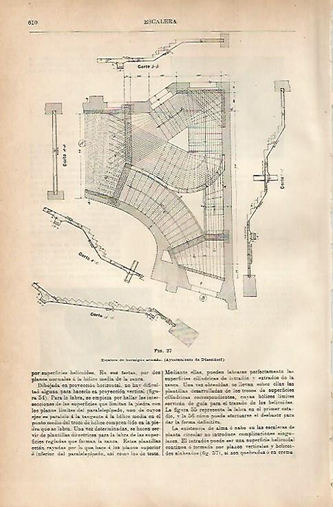LAMINA ESPASA 18846: Escalera del Ayuntamiento de Dusseldorf
