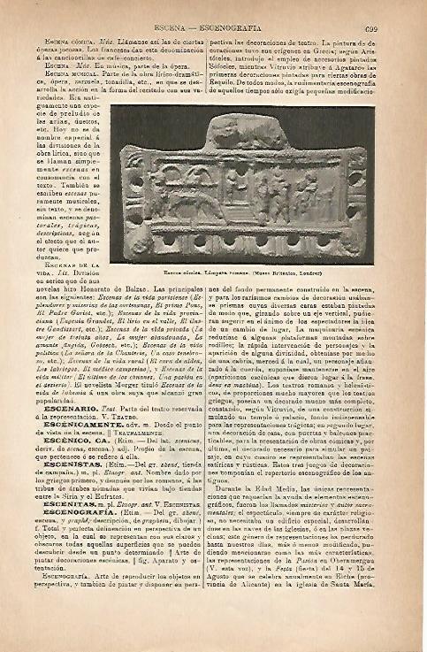 LAMINA ESPASA 18865: Lampara romana del Museo Britanico