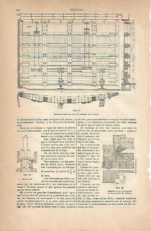 LAMINA ESPASA 18875: Partes de esclusa