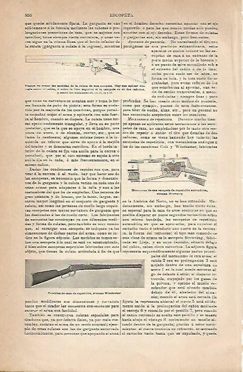 LAMINA ESPASA 18891: Culatas de escopeta