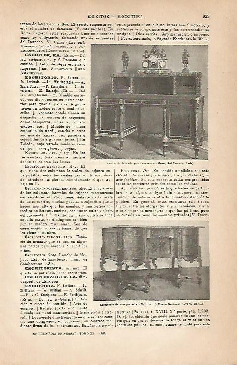 LAMINA ESPASA 18908: Escritorio de Levasseur