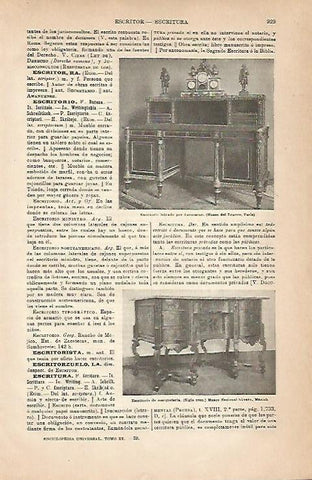 LAMINA ESPASA 18908: Escritorio de Levasseur
