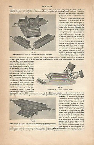 LAMINA ESPASA 18914: Maquina Oliver y Adler