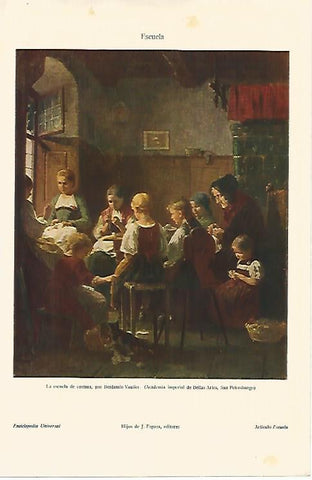 LAMINA ESPASA 18939: La escuela de costura por Vautier