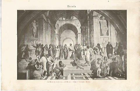 LAMINA ESPASA 18948: La Escuela de Atenas por Rafael