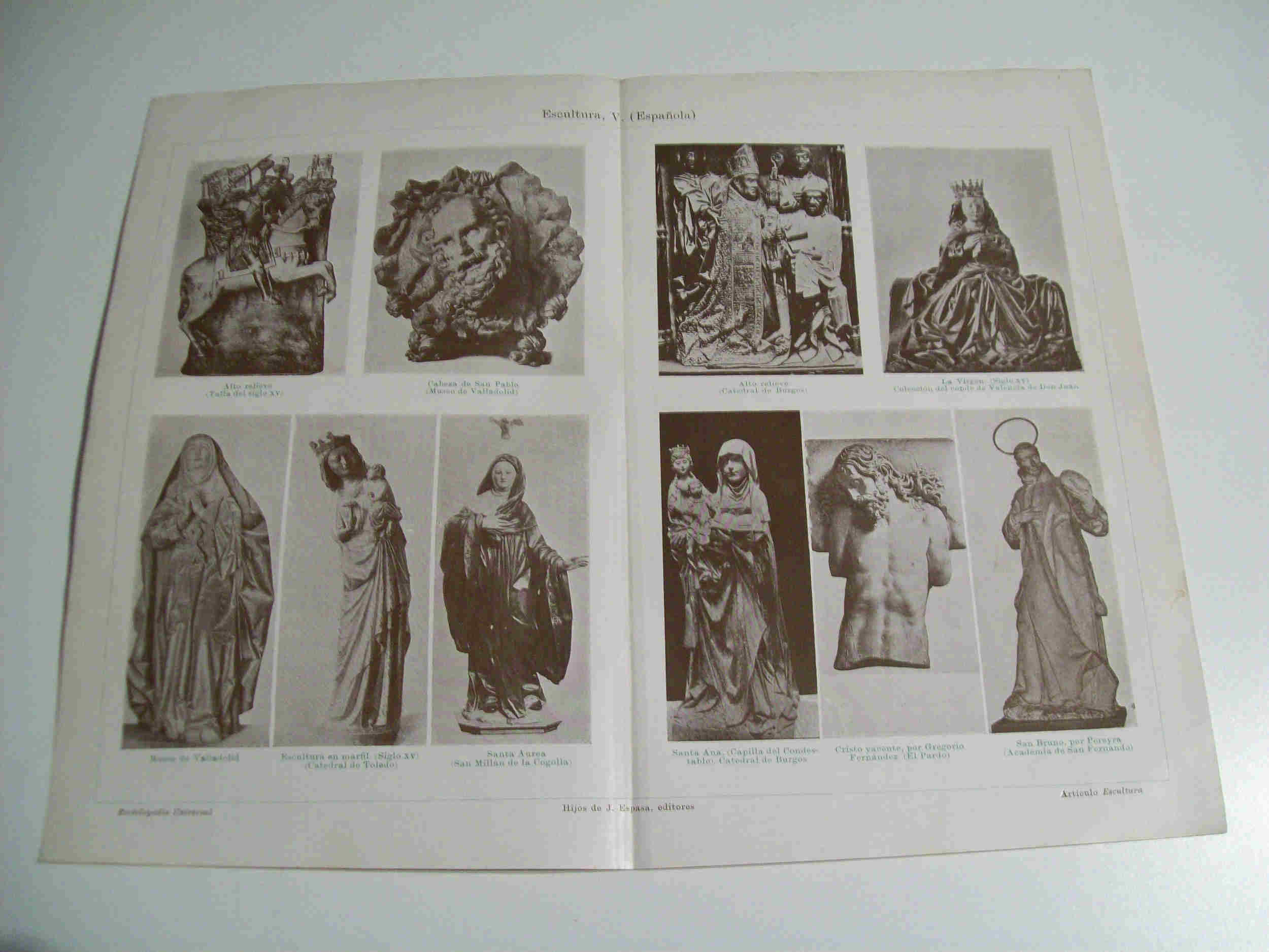 LAMINA ESPASA 18957: Escultura española