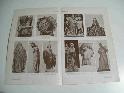 LAMINA ESPASA 18957: Escultura española