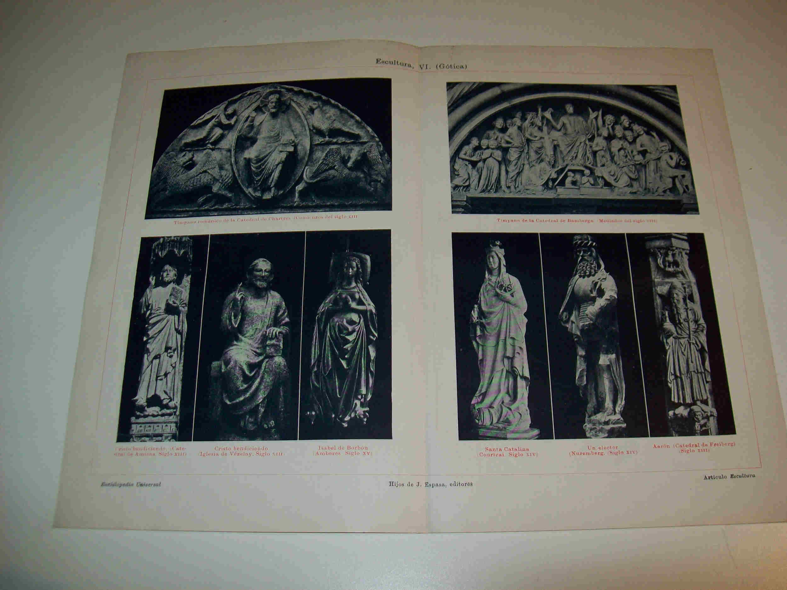 LAMINA ESPASA 18958: Escultura gotica