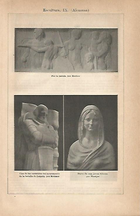 LAMINA ESPASA Alemania 18962: Escultura de Alemania