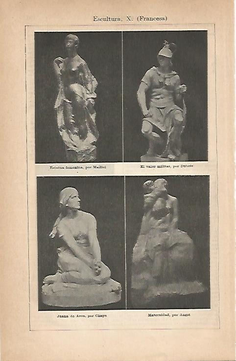 LAMINA ESPASA 18963: Escultura de Francia