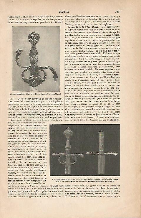 LAMINA ESPASA 18994: Espada cincelada del siglo XVI