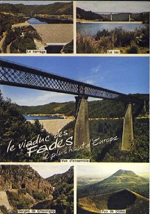 POSTAL 56772: L Auvergne Le Viaduc des Fades