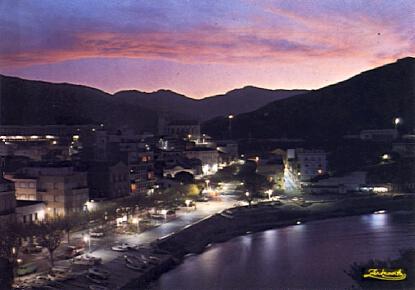 POSTAL 56810: Portbou Costa Brava Vista nocturna