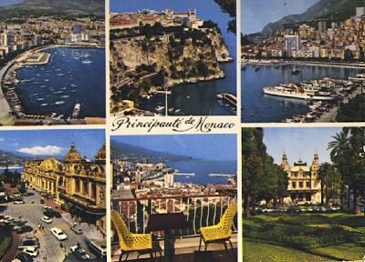 POSTAL 56830: Principaute de Monaco The Blue Coast