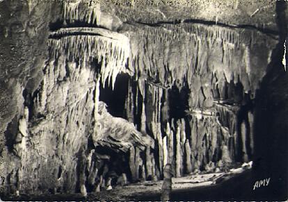 POSTAL 56853: Grotte Temple du Pech-Merle Cabrerets (Lot) Moule stalagmitique de la Salle Rouge