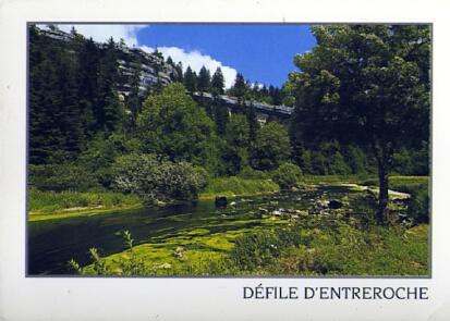 POSTAL 56885: Defile d Entreroche Doubs