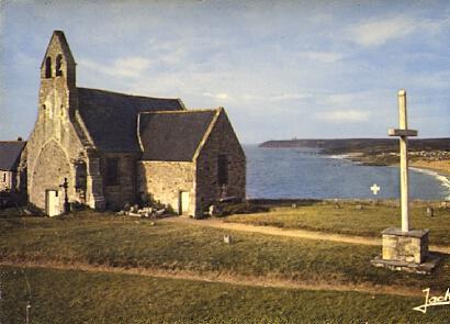 POSTAL 56895: Vieux-Borg La chapelle et la plage