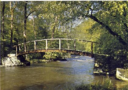 POSTAL 56896: Le Morvan Touristique Le Pont des Gardes sur le Cousin