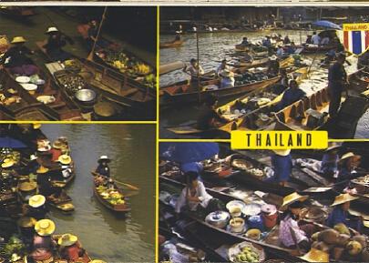 POSTAL 56943: Thailand The Floating Market at Damnernsaduok in Rajchaburi