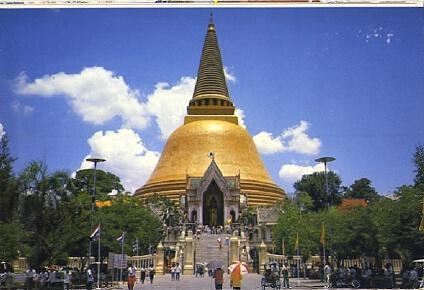 POSTAL 56944: Thaland the highest Chedee in Nakorn Pathom near Bangkok