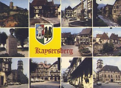 POSTAL 56979: Kaysersberg (Haut-Rhin) Muraiiles de son château et ville a su garder