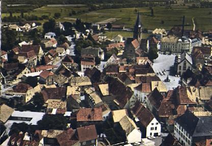POSTAL 56985: Soultz (Haut Rhin) Vue aerienne