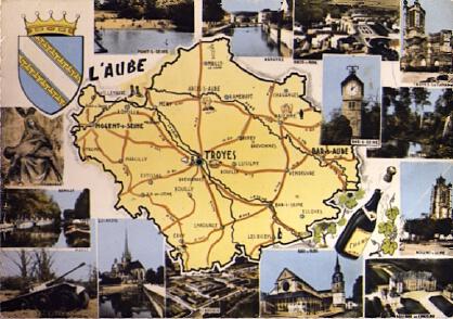 POSTAL 56994: L Aube mapa