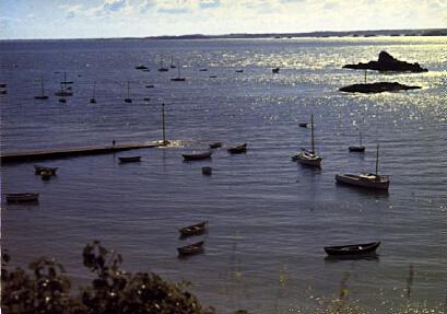 POSTAL 56995: St Cast Le port de l Isle et le rocher Bec Rond