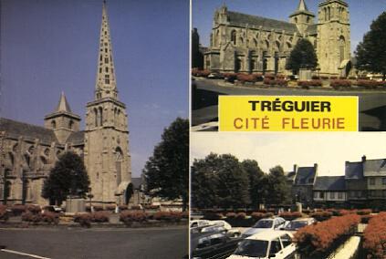 POSTAL 57005: Treguier cite Fleurie Place du Martray