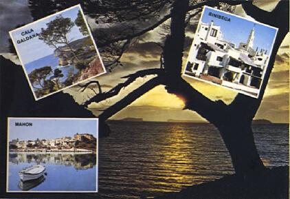 POSTAL 57047: Menorca Mahon Cala Galdana Binibeca