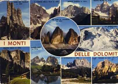 POSTAL 57082: I monti delle Dolomiti