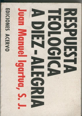 Respuesta Teologica A. Diez-Alegria