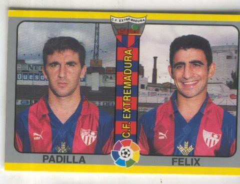Cromos: Futbol Total Liga 95: C.F.Extremadura. numero 297: Padilla y Felix