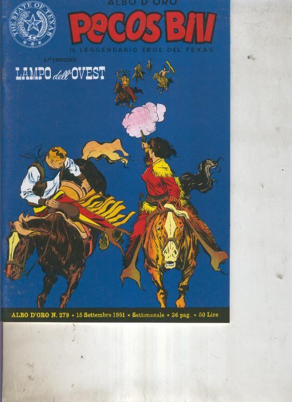 Pecos Bill numero 279 Lampo dell Ovest