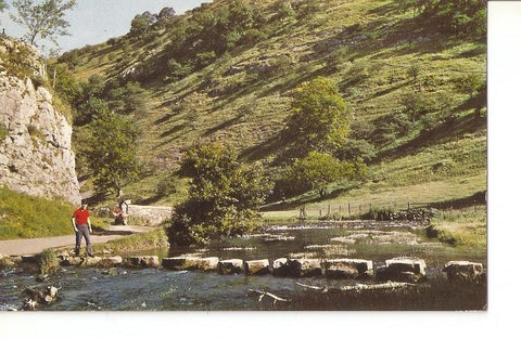 Postal 034168 : The Stepping Stones Dovedale