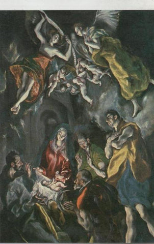 Postal 000222: Museo del Prado: La adoracion de los pastores (El Greco)