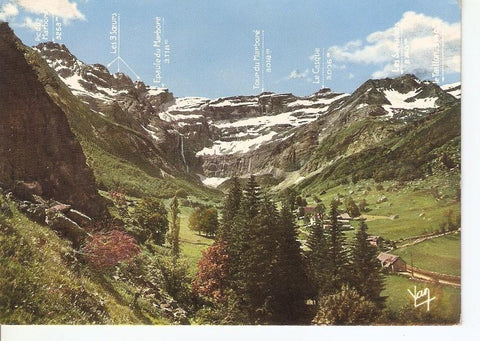 Postal 042701 : Nos Belles Pyrenees. Gavarnie (H.-P.) Les sommets dominant le Cirque