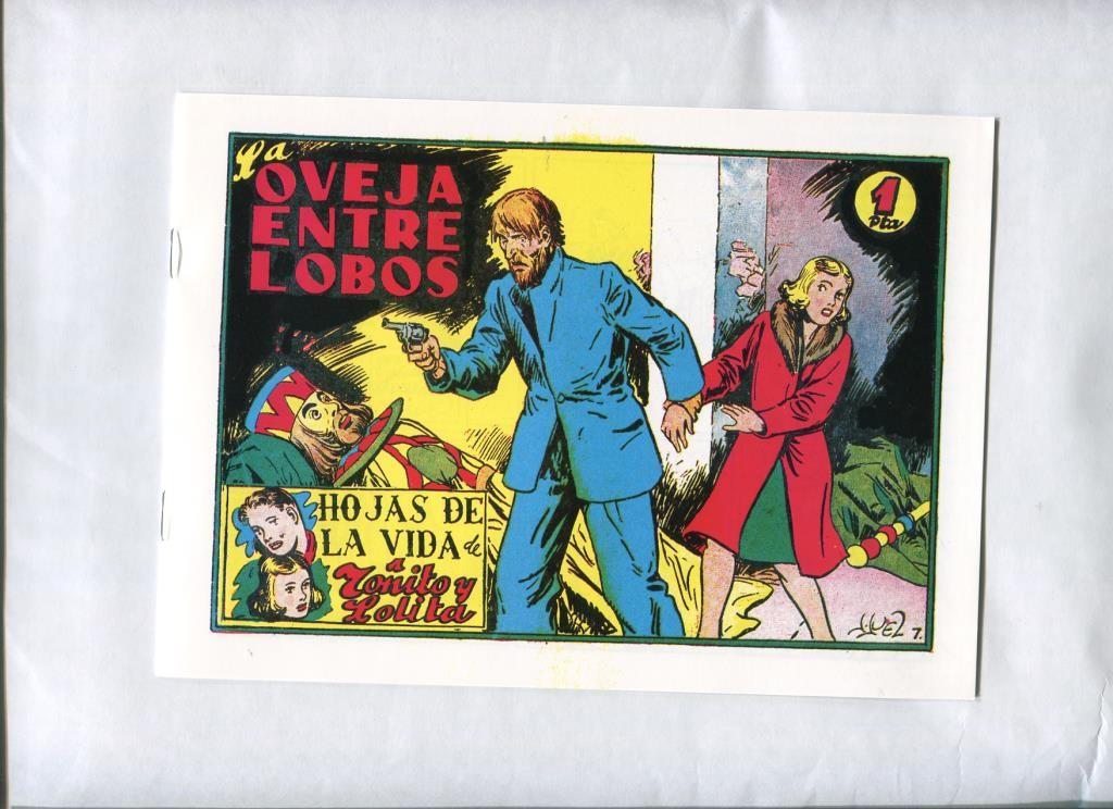 Facsimil: Hojas de la Vida de Toñito y Lolita numero 07: La oveja entre lobos