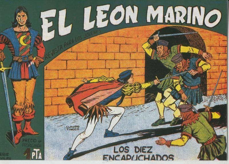 El Leon Marino facsimil numero 01: Los diez encapuchados